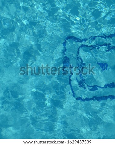 
Water in the pool in summer
