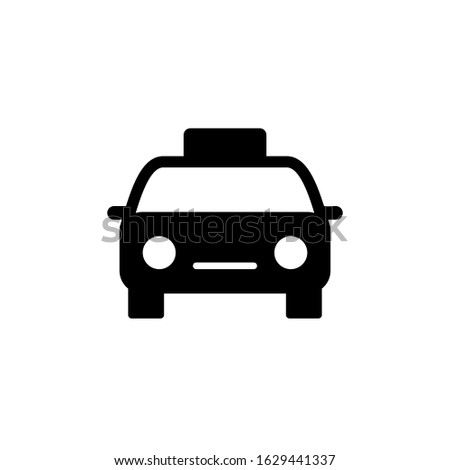 Vector illustration, taxi icon template.  