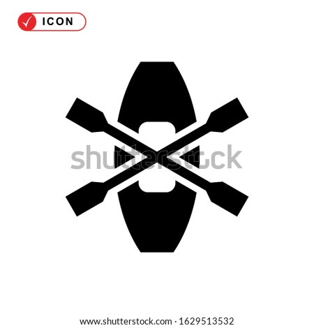kayak icon or logo isolated sign symbol vector illustration - high quality black style vector icons
