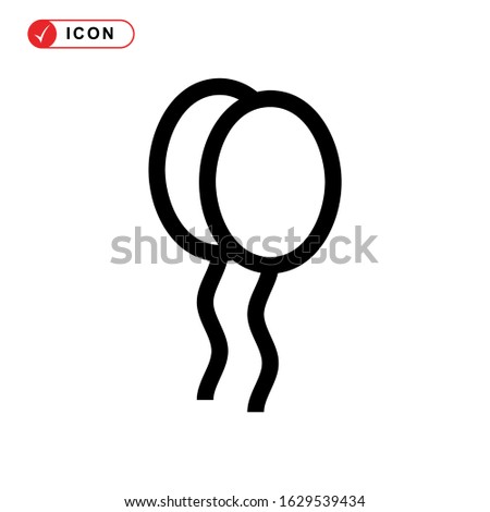 balloon icon or logo isolated sign symbol vector illustration - high quality black style vector icons
