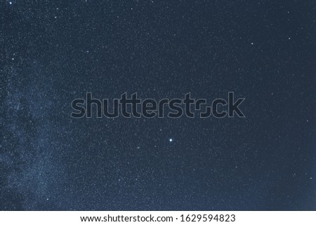 Night sky with shiny stars, astro background
