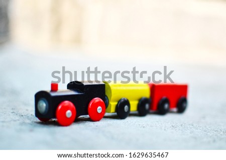 Wooden toy train for kids