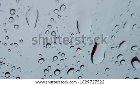 drops of water on the glass. tinted texture