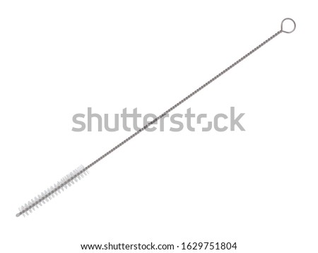 straw cleaner brush on a white background Royalty-Free Stock Photo #1629751804