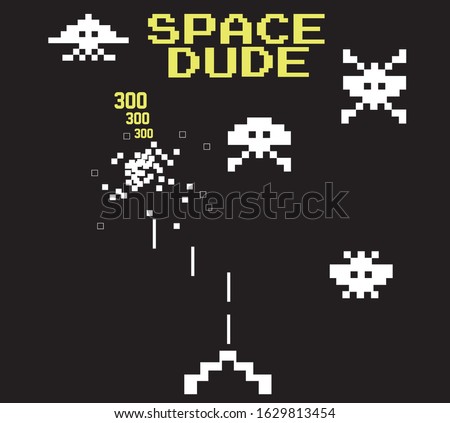 vector video game pixel illustration
