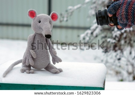 Photographs with gloves in cold weather.