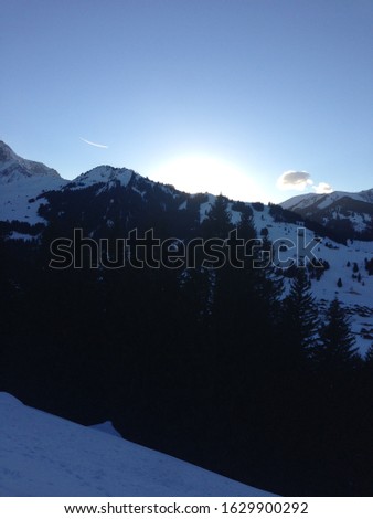 winter wonderland swiss alps europe
