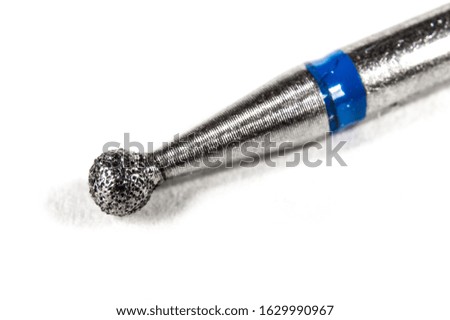 Cutter for manicure and pedicure on white background. Medical tools in macro.