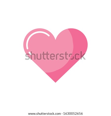 Heart design of love passion romantic valentines day wedding decoration and marriage theme Vector illustration