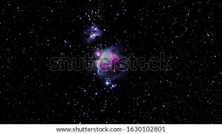 Orion nebula during clear night in Hungary M42