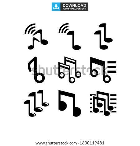 music icon or logo isolated sign symbol vector illustration - Collection of high quality black style vector icons
