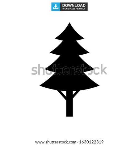 shrub tree icon or logo isolated sign symbol vector illustration - high quality black style vector icons
