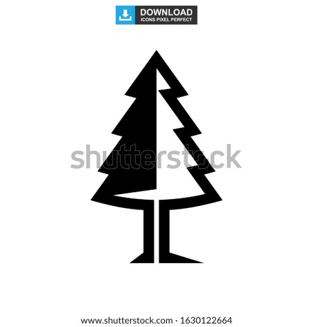 shrub tree icon or logo isolated sign symbol vector illustration - high quality black style vector icons
