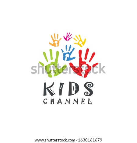 Kids Channel Logo Vector and Abstract
