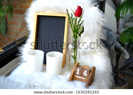 Valentine's day background with flower