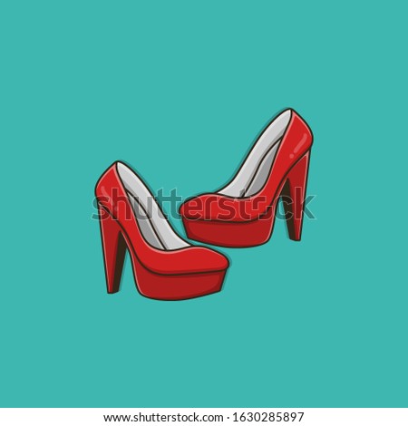 Womens Heels Design Vector Illustration