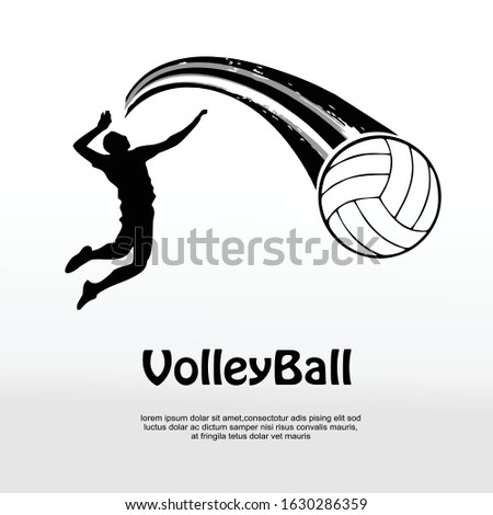 Volleyball Spike Power with fast motion effect