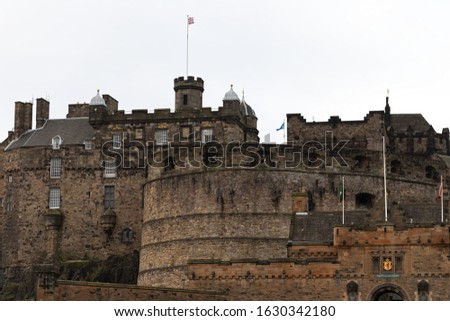 Picture of Edinburgh Castle in Scotland, Great Britain, United Kingdom