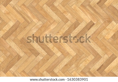 High resolution of a perfect herringbone wooden parquet - Texture and background top view Royalty-Free Stock Photo #1630383901