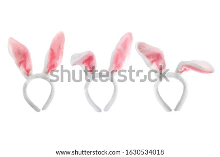 Rabbit ears for Easter on a white background,with clipping path Royalty-Free Stock Photo #1630534018