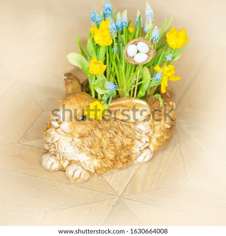 Beautiful card for celebration decoration design. Easter, spring concept. 