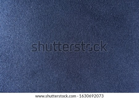 Dark blue simple jersey fabric from above