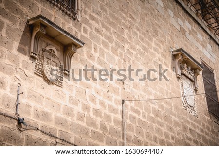 architectural detail of St. Mary's Cathedral of Toledo
