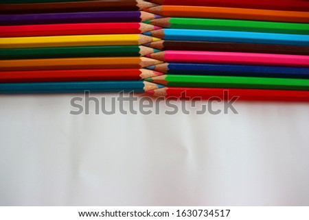 abstract background with colored pencils