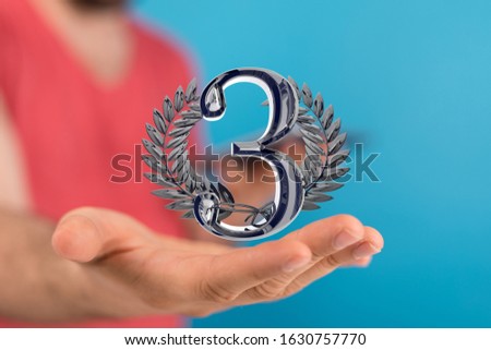 Three Anniversary 3d 1 Years or award. event party
