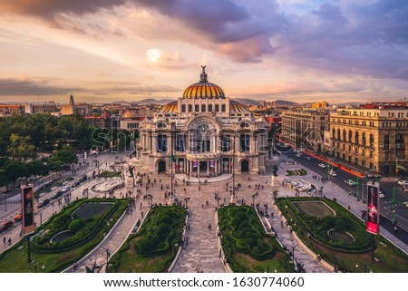 Palacio de Bellas Artes, Palace of Fine Arts, Mexico City Royalty-Free Stock Photo #1630774060