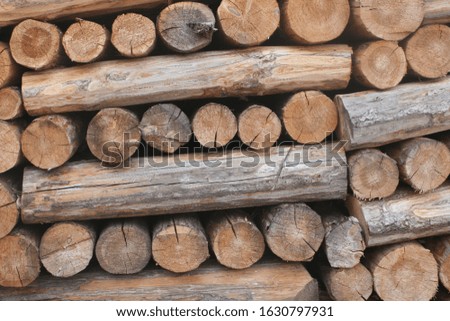 Stack of wood as a background