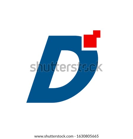 simple logo design with the theme letter D