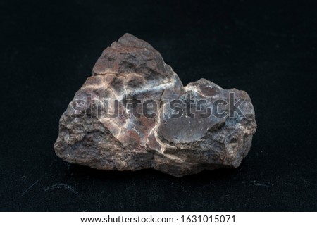 Chondrite Meteorite H Type isolated, piece of rock formed in outer space in the early stages of Solar System as asteroids. This meteorite comes from an asteroid fall impacting Earth at Atacama Desert
