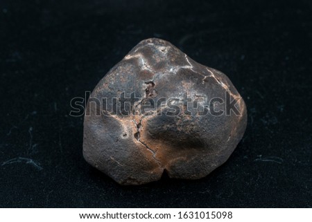 Chondrite Meteorite L Type isolated, piece of rock formed in outer space in the early stages of Solar System as asteroids. This meteorite comes from an asteroid fall impacting Earth at Atacama Desert
