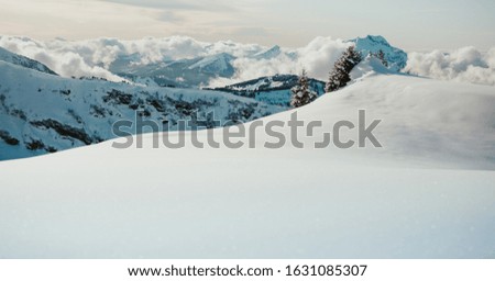 Nice landscape - French Alps - Snow mountain