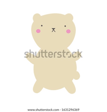 cute little cat mascot character vector illustration design