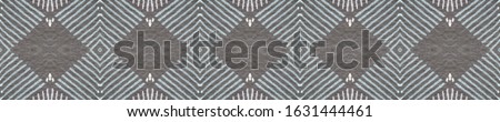 Aztec Print. Dark ornament. Mystic pattern. Tropical Carpet Seamless Tie Dye Batik. Aquarelle Texture. Grunge Patchwork. Souvenir shop. Dirty African Background. Vintage style.
