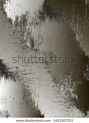 Distressed overlay metallic silver chromium plated texture. grunge background. abstract vector illustration