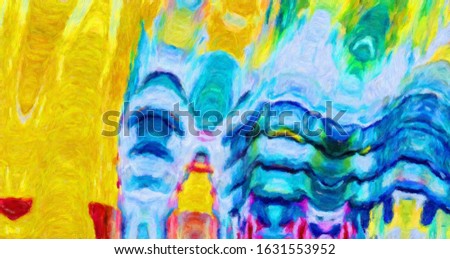 Trendy texture background with colorful paper stripes can use like modern design. Oil painting style. Good for wallpapers, posters, cards, invitations, websites.