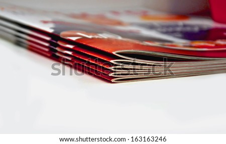 A stack of magazines