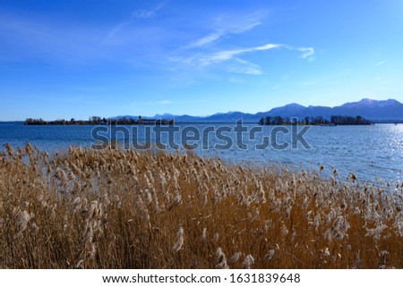 A clear winter day at Chiemsee in Bavaria
