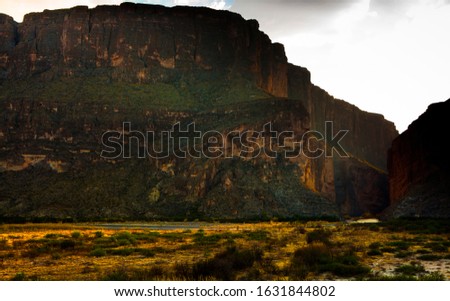 Santa Elena Canyon, Big Bend National Park, USA. Picture taken in the evening.