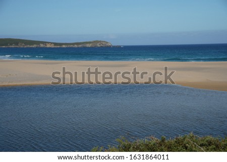 Beach of Valdoviño in A Coruna, Galicia.Spain