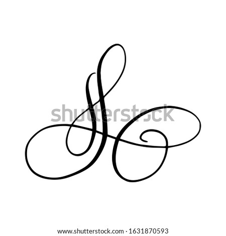 Wintage handdrawn decorative flourishes. Calligraphy swashes for text, photo, blog, print, tatoo. 