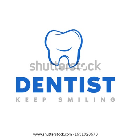 dentist and tooth logo, icon and template