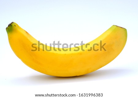 banana isolated on white background. Clipping Path. Full depth of field
