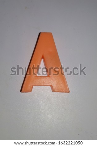 Letter A from the Russian alphabet