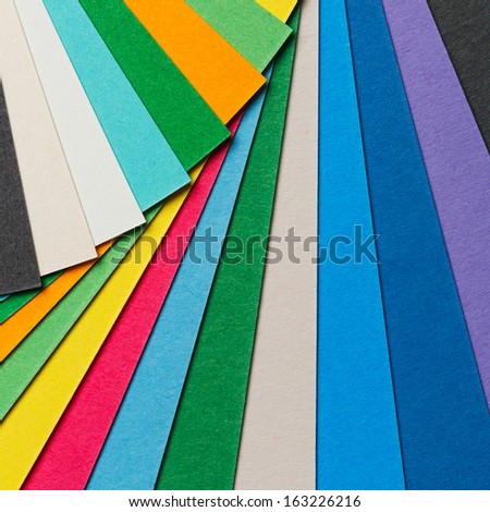 Close up colorful paper arrangement  texture background