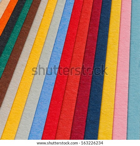 Close up colorful paper arrangement  texture background