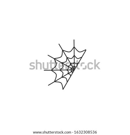 Halloween spider web Icon template color editable. venom cobweb symbol vector sign isolated for graphic and web design.